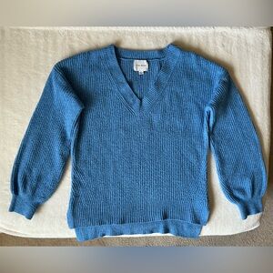 Pink Rose V-Neck Sweater